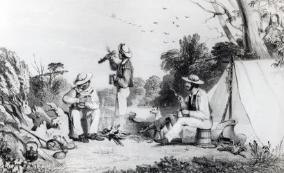 An Exploring Party in Search of Suitable Land for a Sheep-Run, c.1847